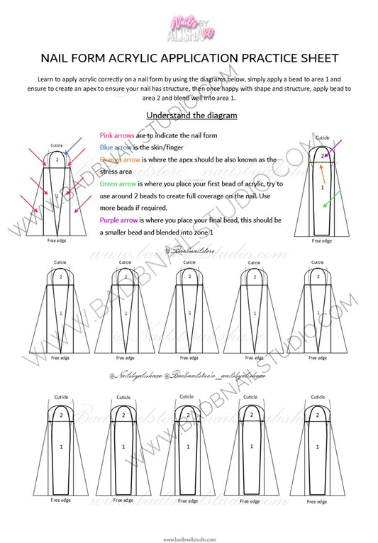 2 Deep Smile Line Practice Sheet