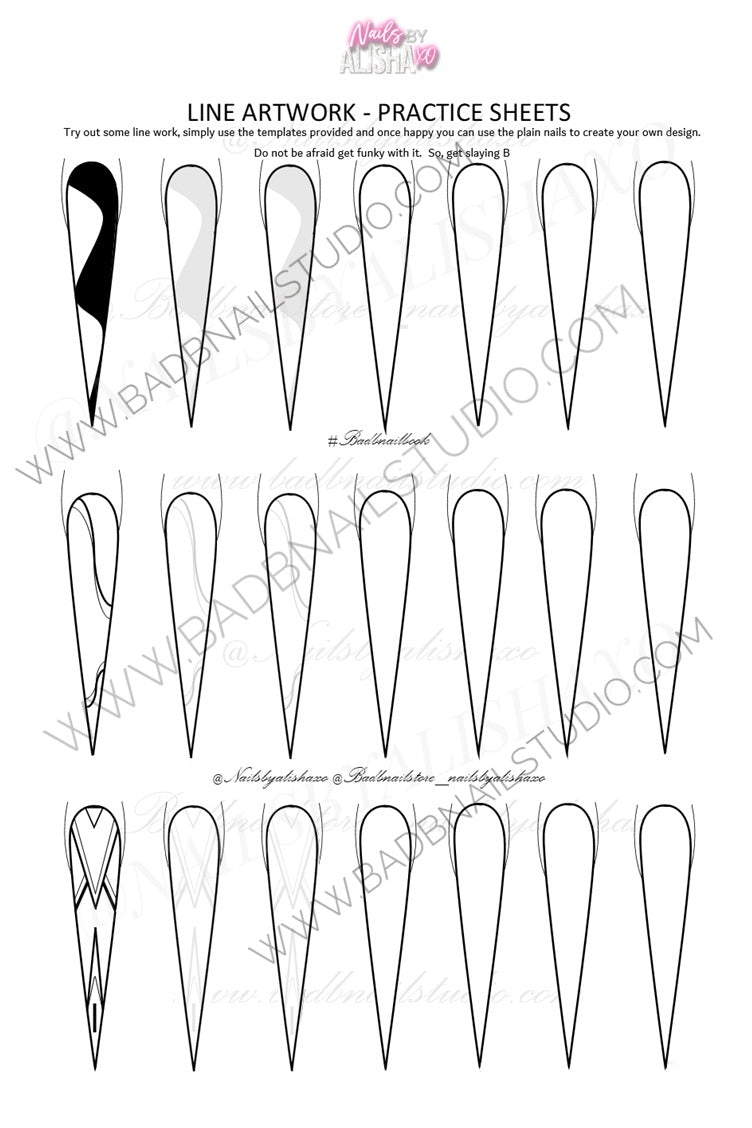 1 Line Art Practice Sheet