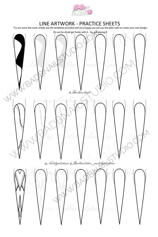 1 Line Art Practice Sheet