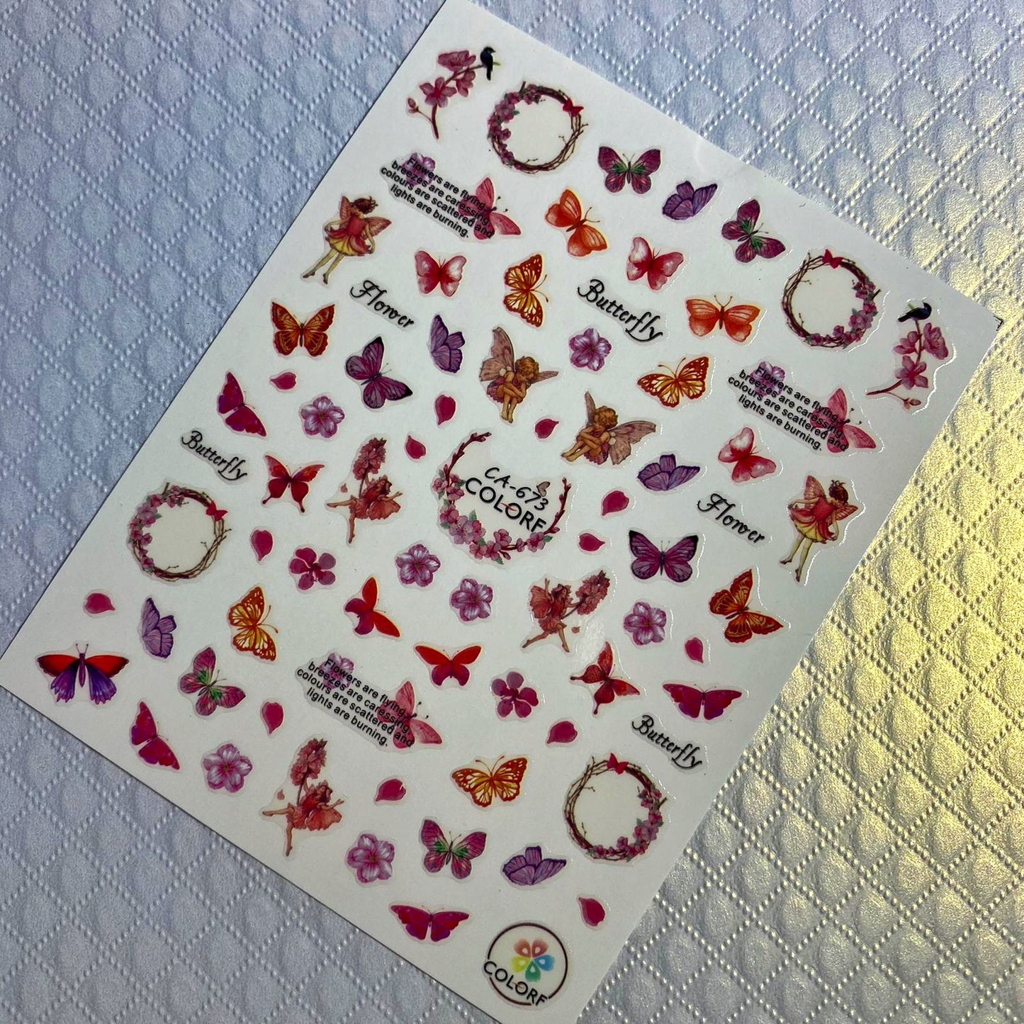 Butterfly & Flower - Stickers