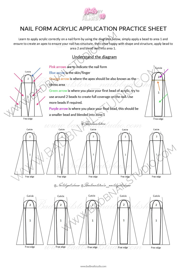 2 Deep Smile Line Practice Sheet