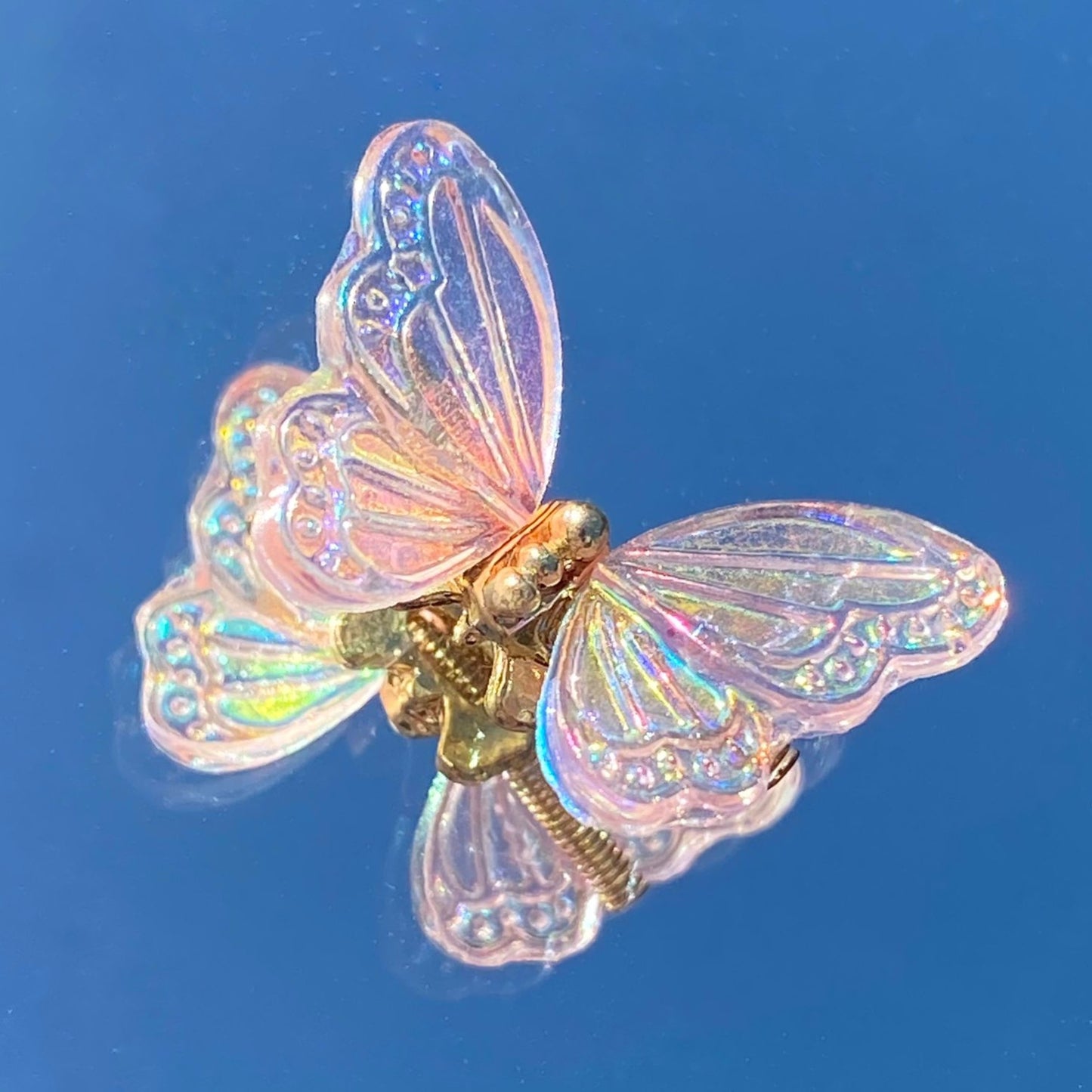 Iridescent/Glitter Butterfly Nail Jewels